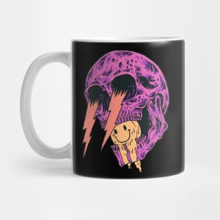 Retro Lightning Skull Mug